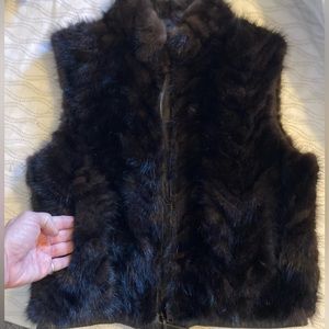 Beautiful Chaarm Mink reversible vest!